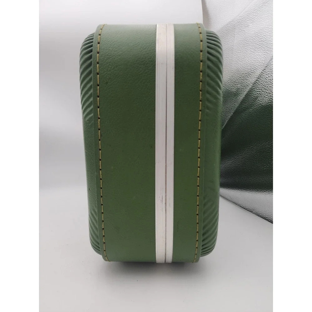 Vintage Trojan Hard Shell Weekender Luggage Suitcase Avocado Green 16